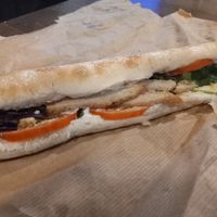 Bocadillo vegano at Pannus in Tenerife