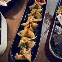 Manti “lamb” pockets were delicious, and we could have eaten another order. at Anixi in New York City