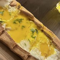 Flatbread Vegan Egg Cheese 💚  at Anixi in New York City