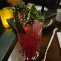 Prickly pear mint soda at Anixi in New York City
