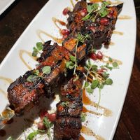 Wild mushroom kabobs  at Anixi in New York City