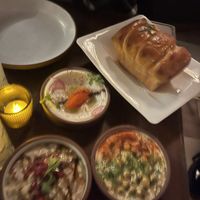 3 share dips the bread was bomb   at Anixi in New York City