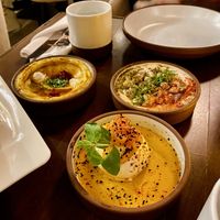 Hummus, Kabocha Squash & Whipped Ricotta Mezze  at Anixi in New York City