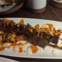 Mushroom kabob -- spicy and would order again at Anixi in New York City