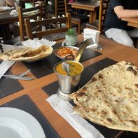 Masala vegano com pão de alho   at Bawarchi in Sao Paulo
