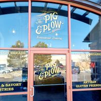 Front of building at The Pig and the Plow Farmstead Bakery in Fort Collins