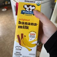Plant based banana milk  at Kindred Market & Café in Athens