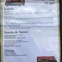 Menu changes every week so be sure to check fb!  at Nidulari - Fort Frederik Beach in St Croix