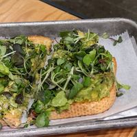 Avocado toast at West Wall in Seattle