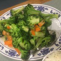 Broccoli in garlic sauce - I ate all our yummy lettuce wraps before getting a pic! Sorry!! at Guilin Chinese Restaurant in Tucson