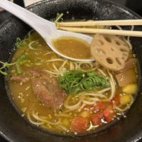 Miso ramenn  at Vegan Ramen めぐり in Asahikawa