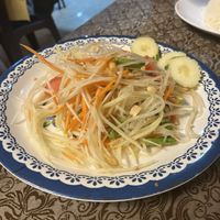 Papaya salad vegetarian  at Tonkow in Koh Lipe