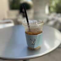 Iced oat milk latte  at Alfred Coffee in West Hollywood