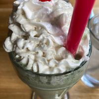 Minty grasshopper with chocolate syrup extra at Silver Diner  in Washington