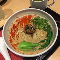TanTan Ramen vegan und ein grüner Tee  at Shin - Ramen im Georgswall in Hannover