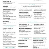 Lunch/Dinner Menu at Cowboy Cantina in Rancho Mirage