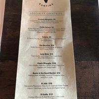Specialty Cocktails Menu at Cowboy Cantina in Rancho Mirage
