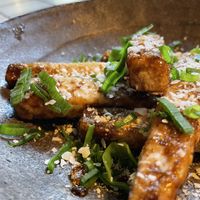 Eggplant with coconut flakes   at Ruyi Modern Chinese in Melbourne