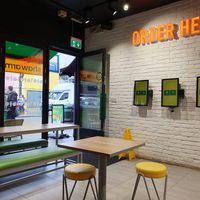 Seating and ordering screens at HALA WALA in North West London