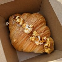 Popcorn croissant at British Patagonia in North London
