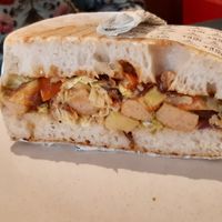 Roast dinner sarnie at British Patagonia in North London