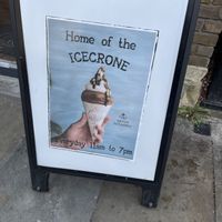 Sold out of almost all pastries at 5:45 but they still had home made pistachio ice cream.   at British Patagonia in North London