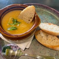Potatoe cauliflower soup at Plantasia Eatery in Flagstaff