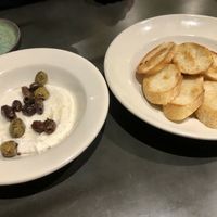 Whipped feta with grilled locally baked bread  at Plantasia Eatery in Flagstaff