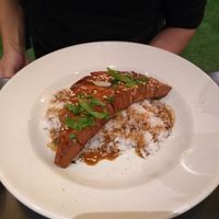 Tofu salmon was yummy, but quite expensive  at Plantasia Eatery in Flagstaff