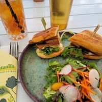 So happy there's a tofu banh mi in town at Plantasia Eatery in Flagstaff