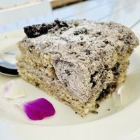 Freshly made Oreo cookie cake✨delicious   at Plantasia Eatery in Flagstaff