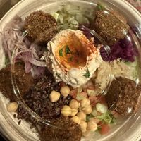 Falafel bowl  at Aladdin in Stowe