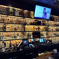 Wall of tequila.  Who can’t love this  at Rocco's Tacos and Tequila Bar in Fort Lauderdale