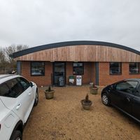 Outside, lots of parking at Three Trees in Swindon