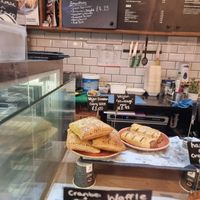Vegan savoury pastries at Esquires Coffee in Guildford
