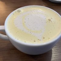 Golden Oat Milkk  at Social Eats Cafe in Oneonta