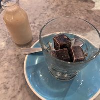“Iced latte” with oat milk  at Megan's in Welwyn Garden City