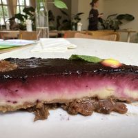 Veganer Käsekuchen. Yam.  at Blumental in Berlin