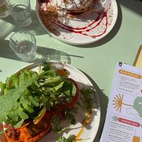 Amore Ajvar and pink pancakes   at Blumental in Berlin