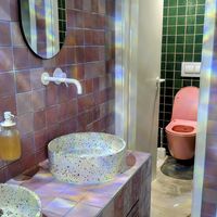 Women's bathroom at Blumental in Berlin