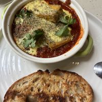 Shakshuka with tofu  at Blumental in Berlin