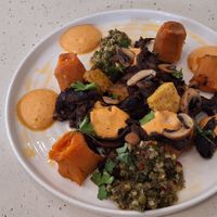 BBQ Fantastico done write with cooked mushrooms not raw mushrooms at Blumental in Berlin