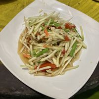 Papaya salad   at Old Town Thai Vegetarian Food in Koh Lanta