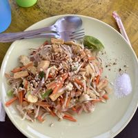 Vegan pad Thai   at Old Town Thai Vegetarian Food in Koh Lanta