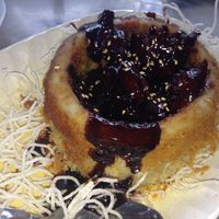 Some kind of soy-meat-cake. What a feast!
www.budgetbucketlist.com at Vege Good in Malacca