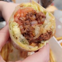 skg vegan (tortilla with soy gyro) at Holybox SKG in Thessaloniki