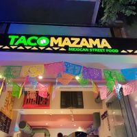 outside at Taco Mazama in Thessaloniki