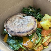 english muffin breakfast sandwich   at Desta in Oakland