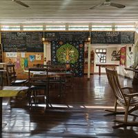 Inside the Café at Cafe-Bazar OM - temporarily closed in Monteverde