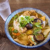 lemon grass noodle soup with un-fried tofu at Da Nang Corner in San Diego